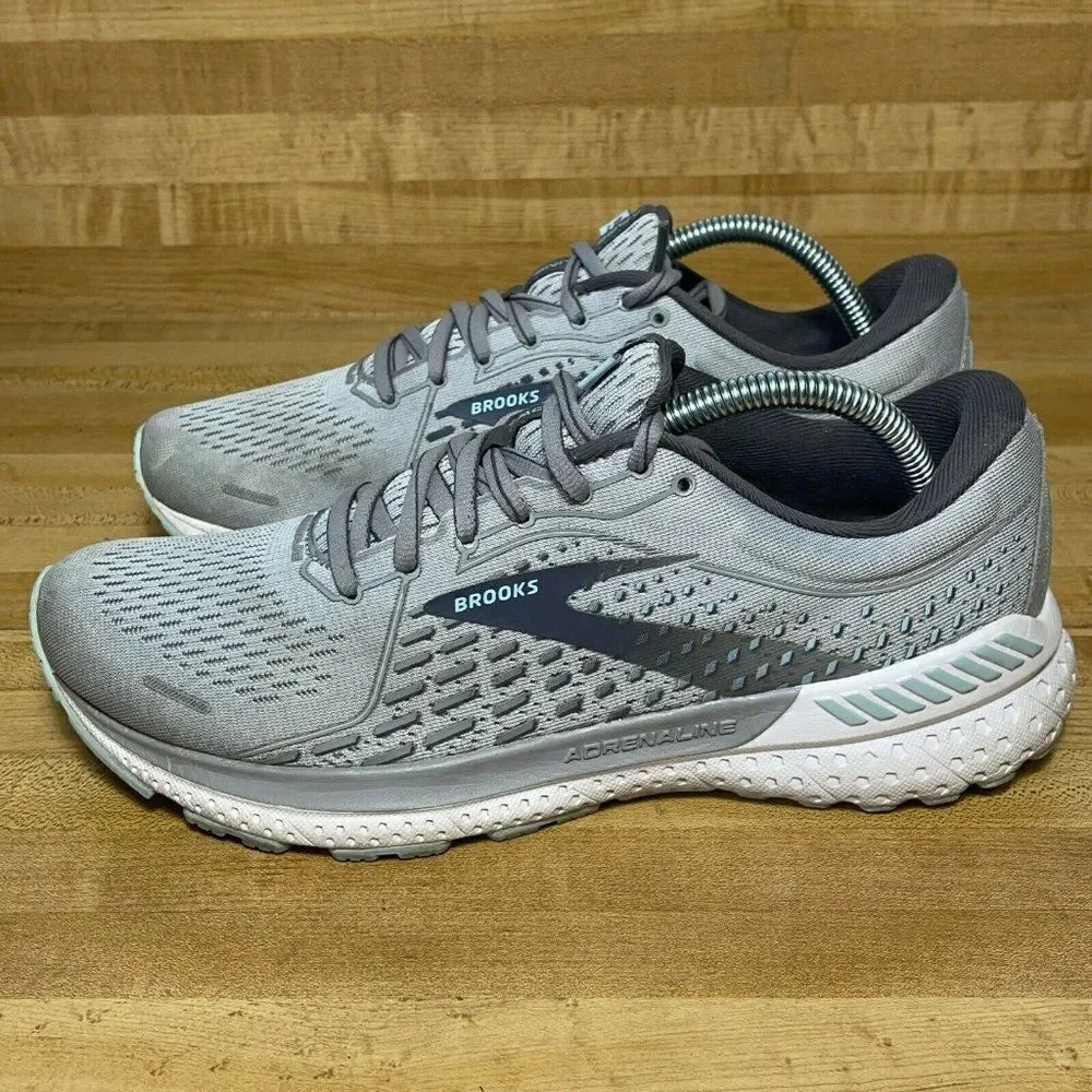 Brooks Adrenaline GTS 21 Womens Running Shoes Gray US 10.5 Narrow 2A 1203292A061